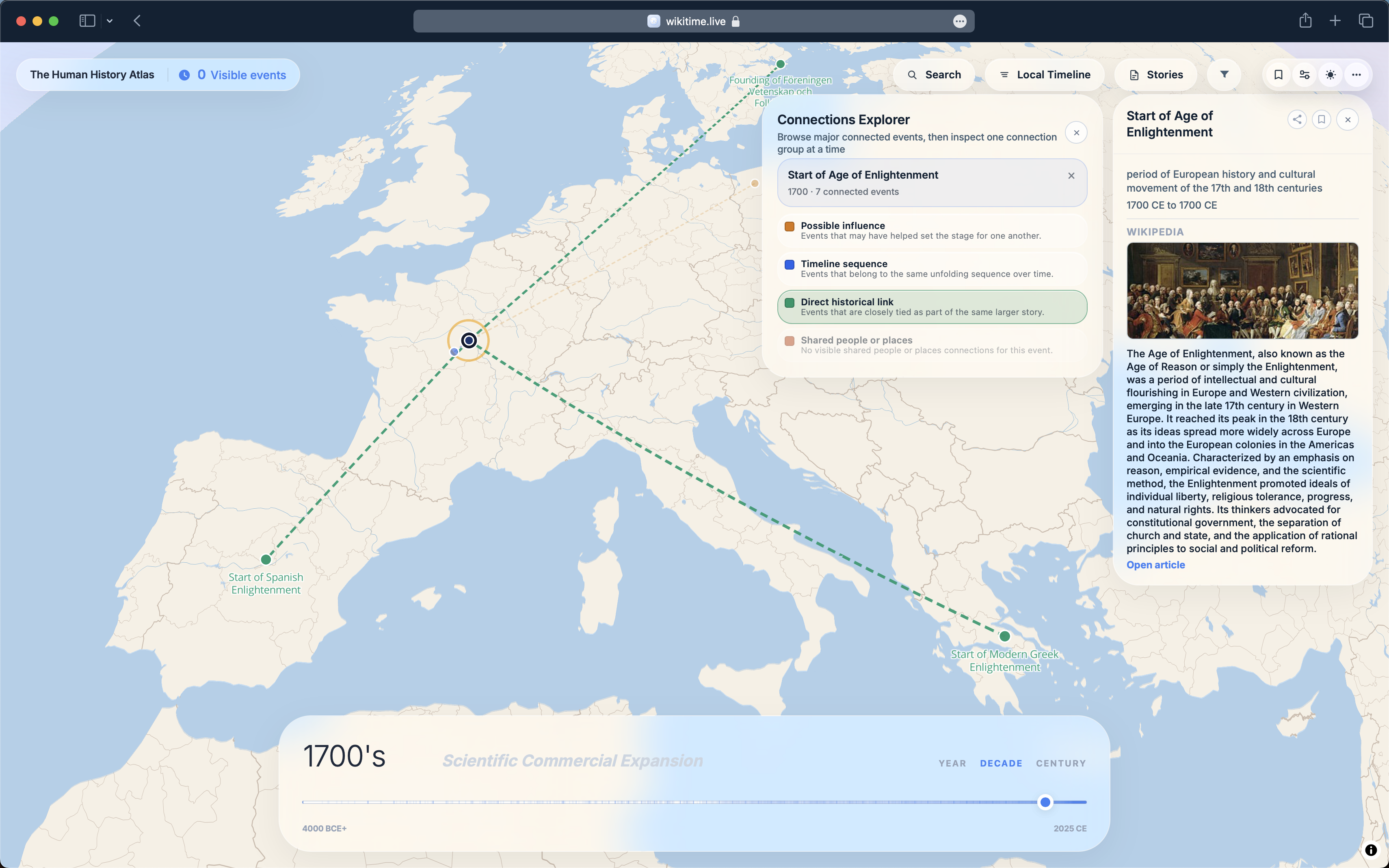 Connections explorer